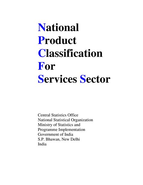 npcs 4 digit code|National Product Classification For Services Sector.